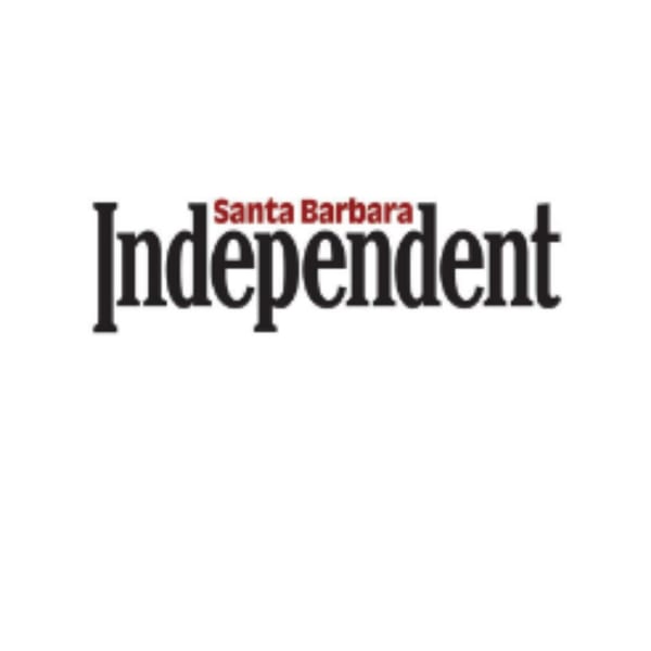 The logo for Santa Barbara Independent, featuring the word "Independent" in black with "Santa Barbara" in red above it.